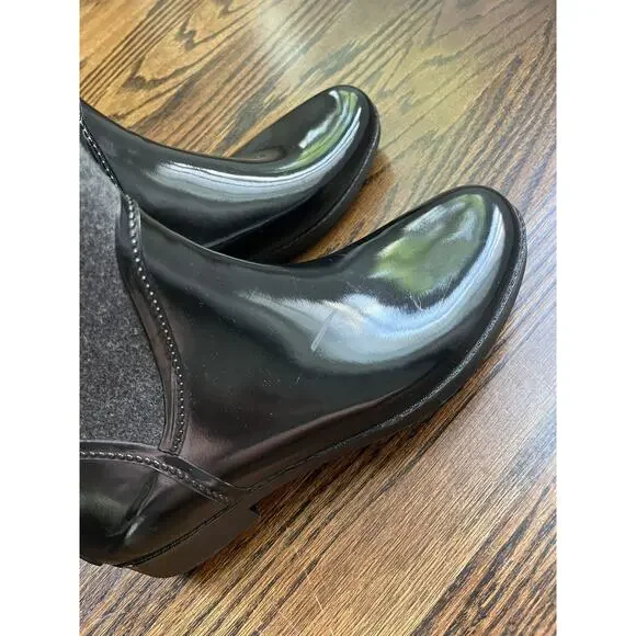 Michael Kors women rubber knee high boots size 8 - Picture 9 of 12